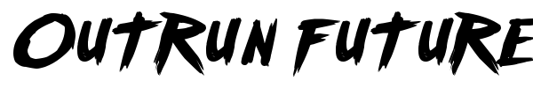 Outrun future font preview